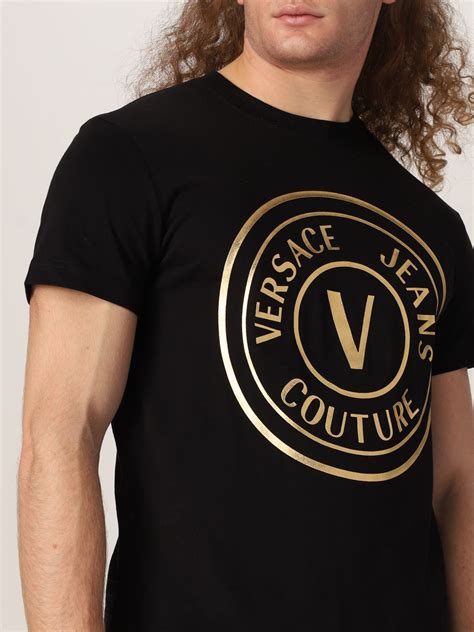 versace jeans couture black shirt|versace jeans couture outlet usa.